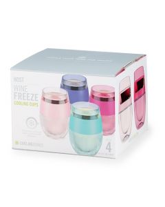 Wine FREEZE™ Translucent Cooling Cups (set of 4) by HOST